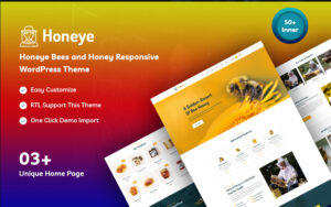 Шаблон WordPress Honeye - Bees and Honey Responsive Theme WordPress