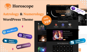 Шаблон Wordpress Horoscope - Astrology and Numerology Theme WordPress