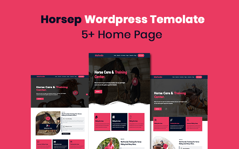 Шаблон Wordpress Horsep - Equestrian and Horse Riding, Racing Theme WordPress