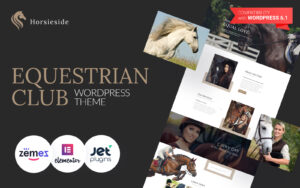 Шаблон Wordpress Horsieside - Equestrian Center Responsive Theme WordPress