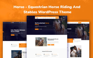 Шаблон Wordpress Horso - Equestrian Horse Riding And Stables Theme WordPress
