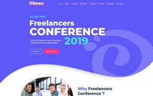Шаблон Wordpress ITImex - IT Conference WordPress Elementor Theme Theme WordPress