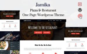 Шаблон Wordpress Jamika - Restaurant One Page Theme WordPress