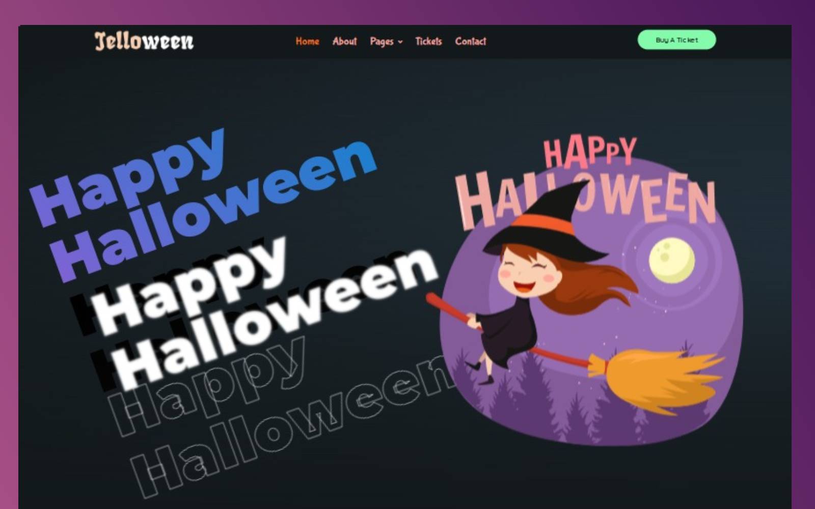 Шаблон Wordpress Jelloween - Halloween Party Theme WordPress