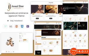 Шаблон OpenCart  Jewel Star - Opencart Template for Online Jewelry Selling Store 
