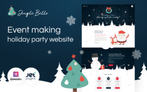 Шаблон WordPress Jingle Bells - Event Making Holiday Party Website Theme WordPress
