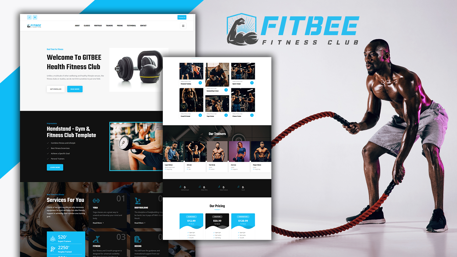 Шаблон Wordpress Jumboo-Fitbee Gym & Sports Theme WordPress