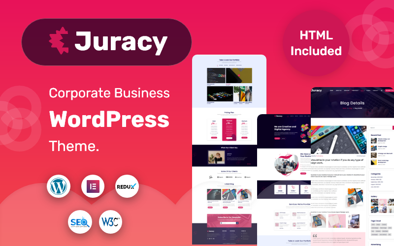 Шаблон Wordpress Juracy - Corporate Business Theme WordPress