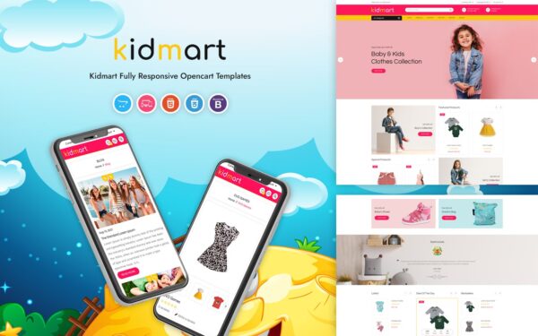 Шаблон OpenCart  Kidmart - Responsive 