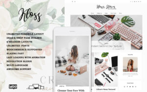 Шаблон WordPress Kloss - Elegant WordPress Blog Theme Theme WordPress