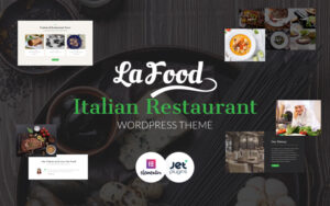 Шаблон WordPress La Food - Italian Restaurant Responsive Theme WordPress