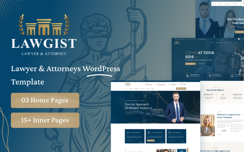 Шаблон Wordpress Lawgist - Attorney & Lawyers Theme WordPress
