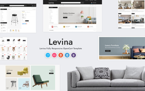 Шаблон OpenCart  Levina - Furniture Store 