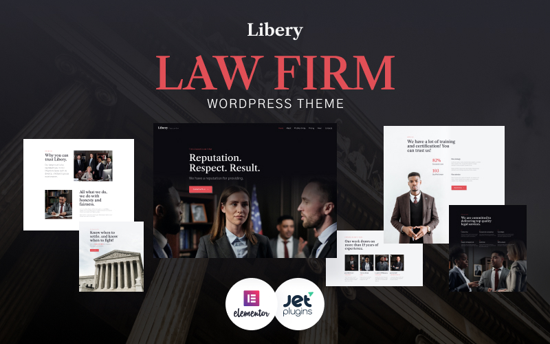 Шаблон Wordpress Libery - Law Firm Theme WordPress