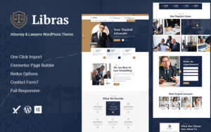 Шаблон Wordpress Libras - Attorney & Lawyers Theme WordPress