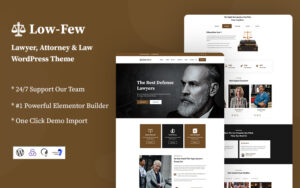 Шаблон Wordpress Lowfew - Lawyer and Attorney Responsive Theme WordPress