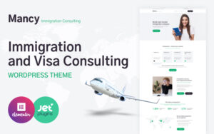 Шаблон WordPress Mancy - Immigration and Visa Consulting Theme WordPress