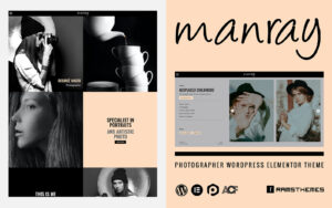 Шаблон Wordpress MANRAY - Photographer Theme WordPress