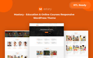 Шаблон WordPress Mastary - Online Courses, LMS & Education Responsive Theme WordPress