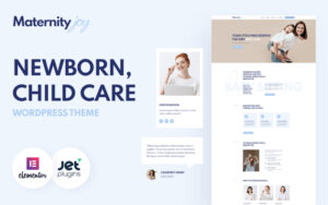 Шаблон Wordpress MaternityJoy - Newborn, Child Care Theme WordPress