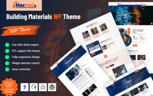 Шаблон Wordpress Maxmad - Building Materials Responsive Theme WordPress