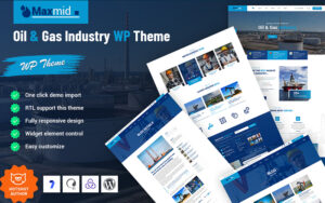 Шаблон Wordpress Maxmid - Oil & Gas Industry Theme WordPress