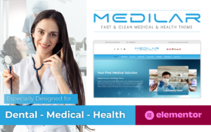 Шаблон WordPress Medilar - Fast & Clean Medical & Health Clinic WordPress Theme Theme WordPress