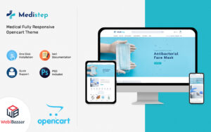 Шаблон OpenCart  Medistep - Medical & Healthcare Equipment OpenCart 