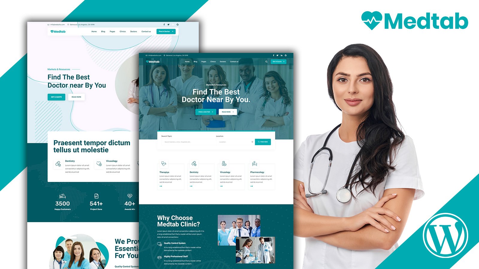 Шаблон Wordpress Medtab - Medical & Healthcare WordPress Theme WordPress