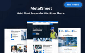 Шаблон Wordpress Metalsheet - Metal Sheet Responsive Theme WordPress