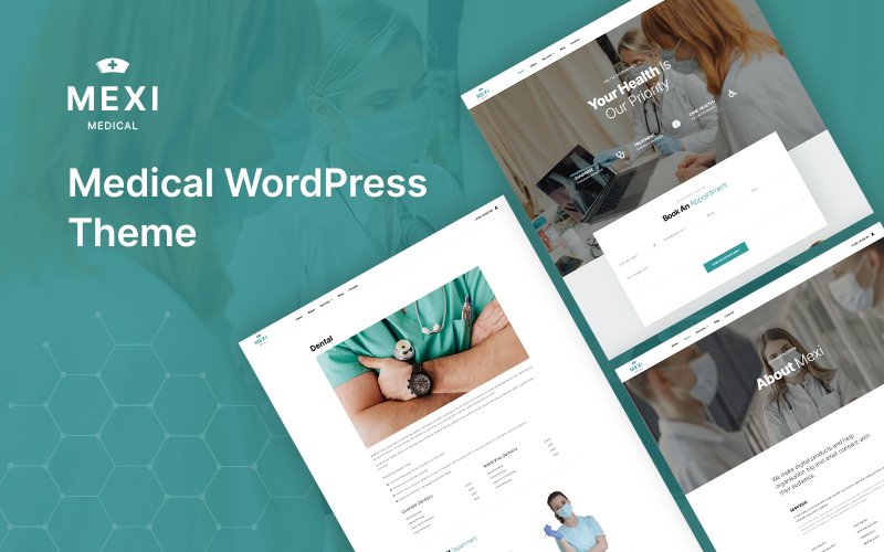 Шаблон WordPress Mexi - Medical Theme WordPress