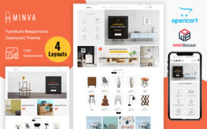 Шаблон OpenCart  Minva - Multipurpose Furniture Store 