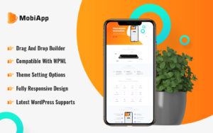Шаблон Wordpress Mobile App Showcase Theme WordPress