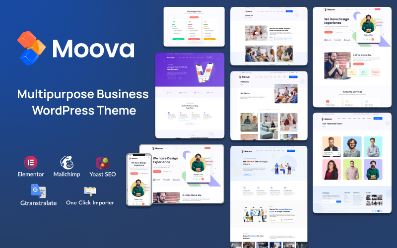 Шаблон WordPress Moova - Multi-Purpose Business Theme WordPress