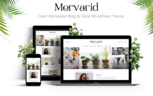 Шаблон WordPress Morvarid - Clean Minimalist Blog & Shop Theme WordPress
