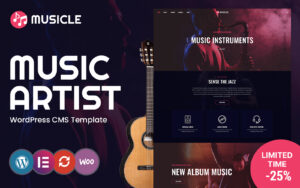 Шаблон Wordpress Musicle Music Theme WordPress
