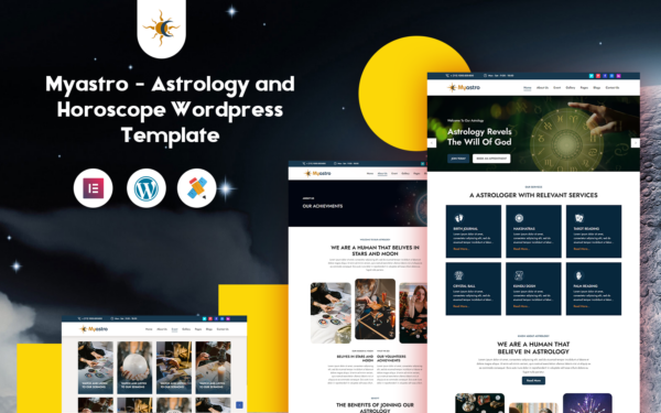 Шаблон Wordpress Myastro - Astrology and Horoscope Wordpress Template Theme WordPress
