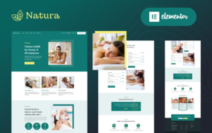 Шаблон Wordpress Natura - Beauty & Spa Massage Salon Elementor Theme WordPress