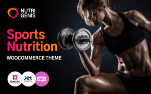 Шаблон WordPress Nutrigenis - Sports Nutrition Theme WordPress