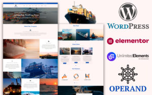 Шаблон Wordpress Operand - Operating and Chartering Landing Page Theme WordPress