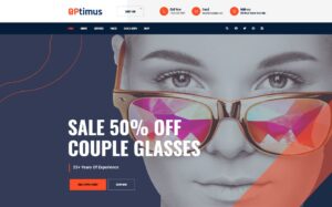 Шаблон Wordpress Optymus | Optic Glasses Store Theme WordPress