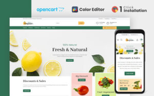 Шаблон OpenCart  Organic House Store Opencart Theme 