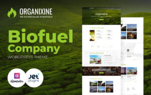 Шаблон WordPress Organixine - Biofuel Company Theme WordPress