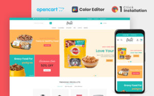 Шаблон OpenCart  Paws Pet Store Opencart Theme 
