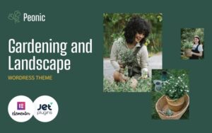 Шаблон Wordpress Peonic - Gardening and Landscape Theme WordPress