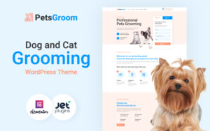 Шаблон Wordpress PetsGroom - Dog & Cat Grooming Theme WordPress