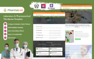Шаблон Wordpress Pharmalab - Laboratory & Pharmaceutical Wordpress Template Theme WordPress