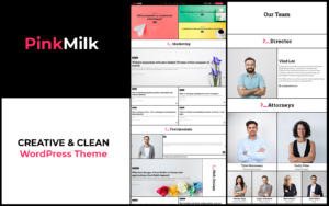 Шаблон WordPress PinkMilk Тема WordPress – Creative And Clean Theme For Corporate Websites