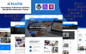 Шаблон Wordpress Plutos - Consulting, IT Business WordPress Elementor Theme Theme WordPress