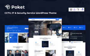 Шаблон WordPress Poket - CCTV, IT And Security Service Responsive Theme WordPress